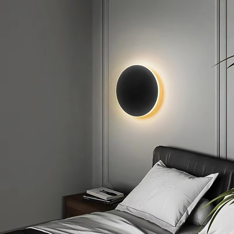 Wall Sconce LED PVC Plate Circular Design Multicolor Wall Mounted
