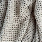 Knit Throw Blanket 100% Acrylic Fiber Soft Textured Sofa or Bed Throw
