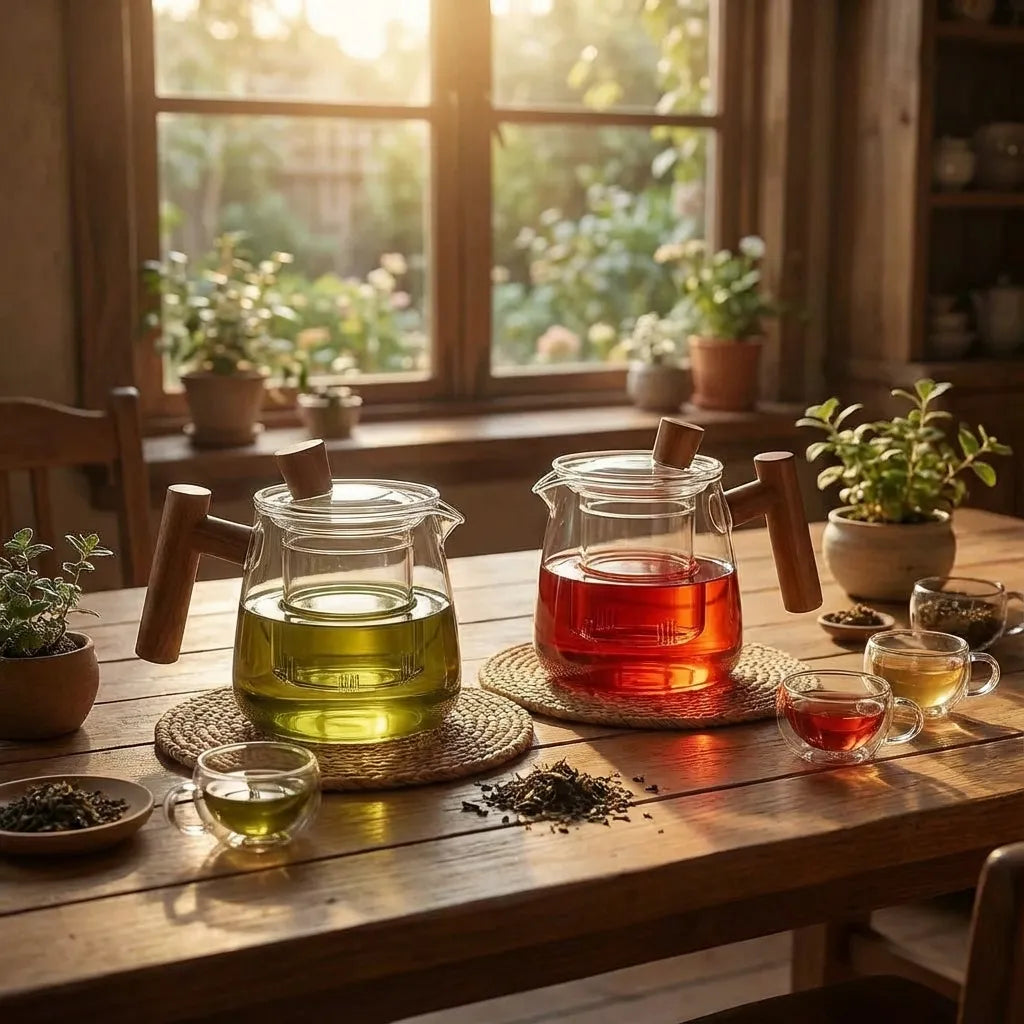 Bela Theepot | Borosilicaatglas, Houten Handvat, 550 ml