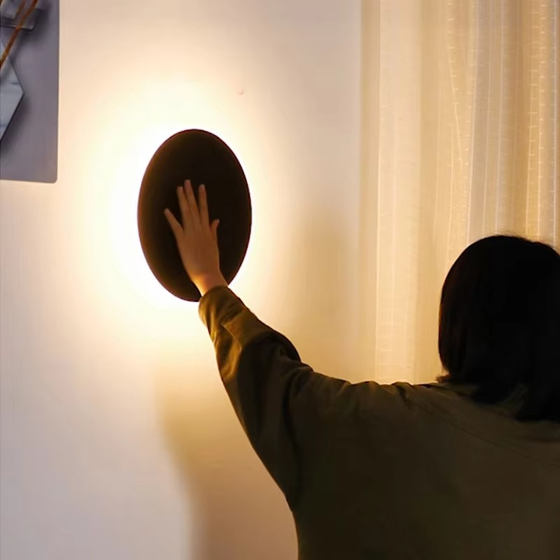 Wall Sconce LED PVC Plate Circular Design Multicolor Wall Mounted