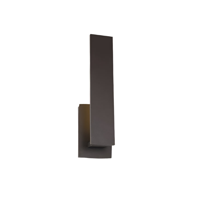 Minimalist Waterproof Outdoor Square Wall Sconce LED 1-Light