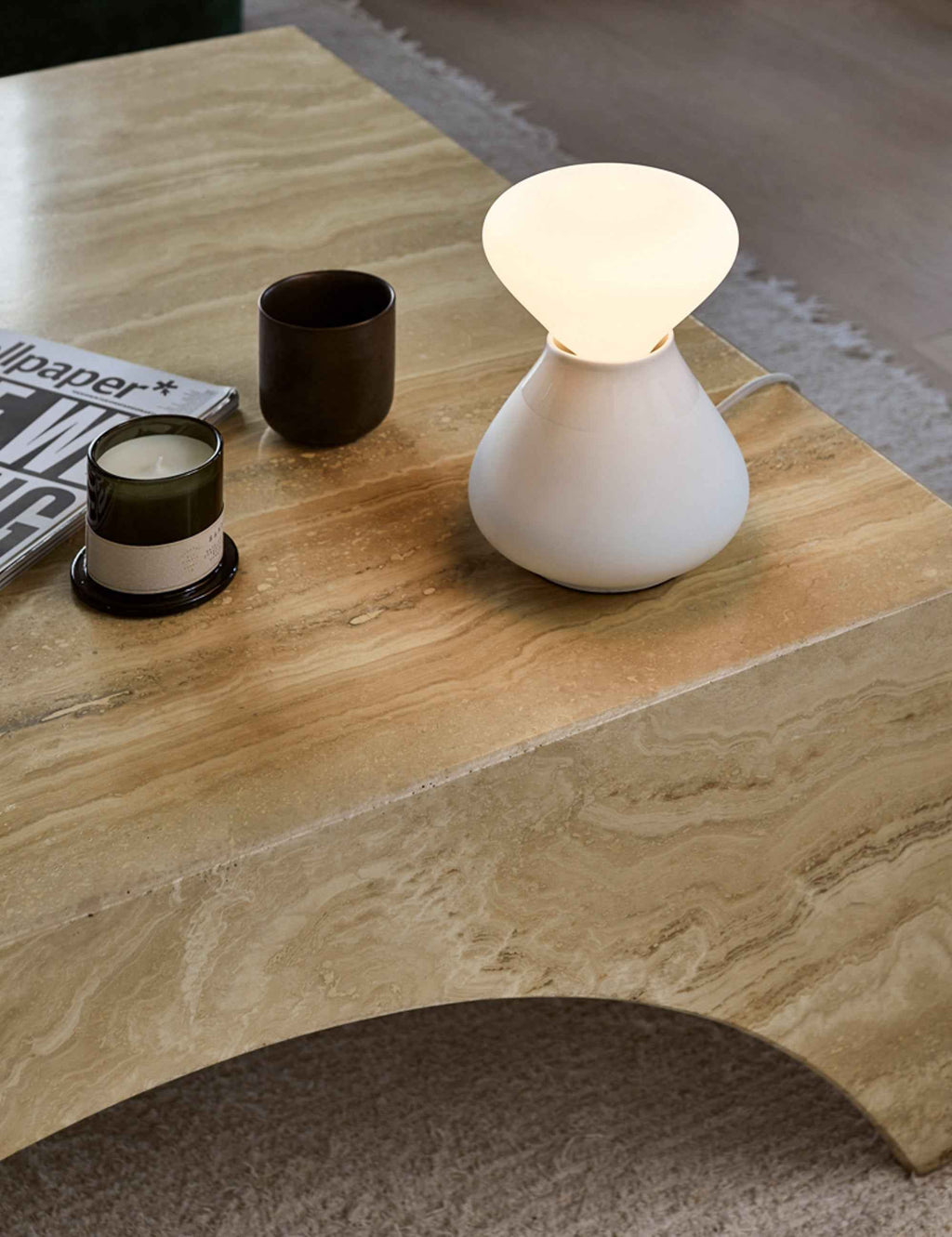 Nora Table Lamp | Dimmable, Porcelain & Glass Design