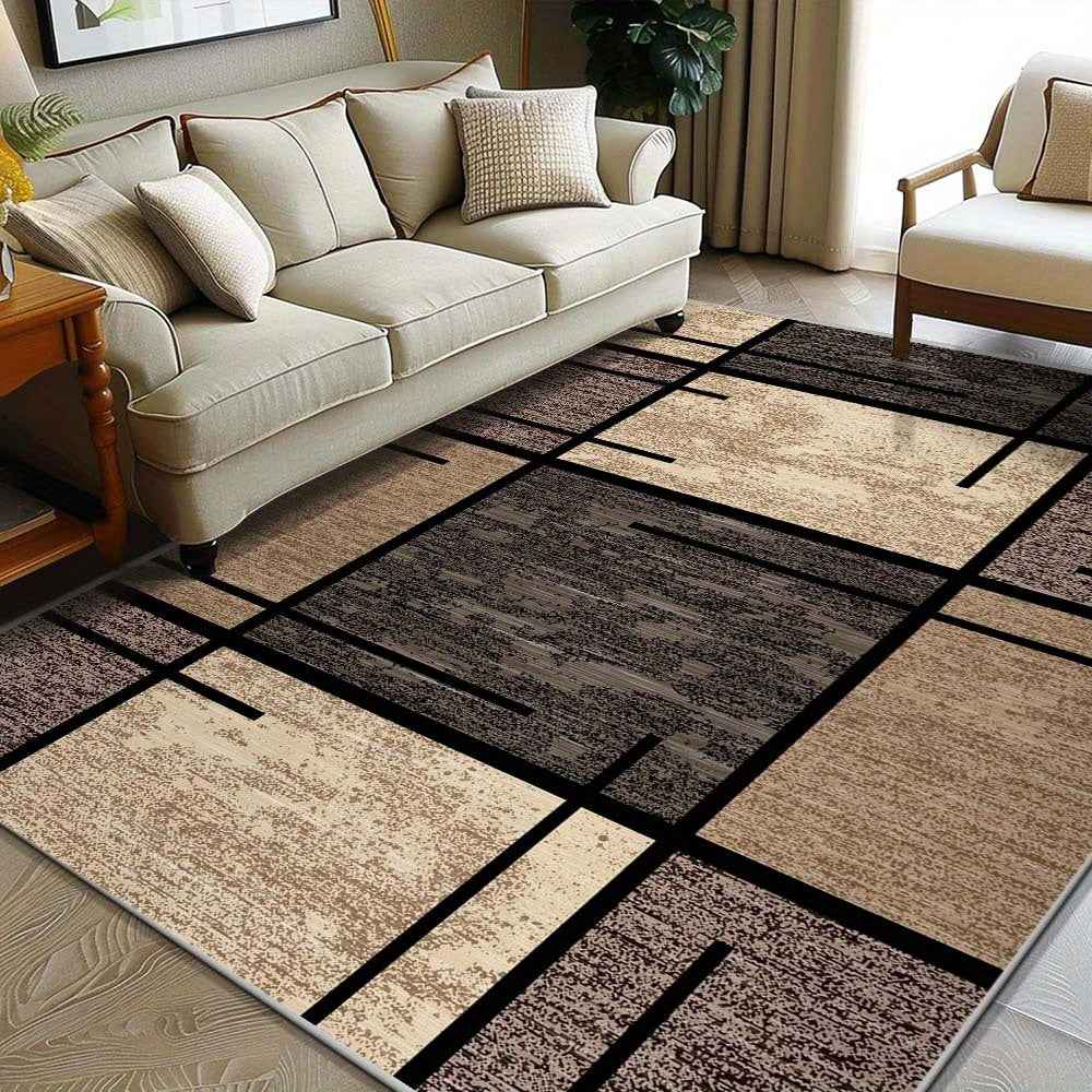 Bela Geometric Area Rug | Modern Non-Slip, Washable Design