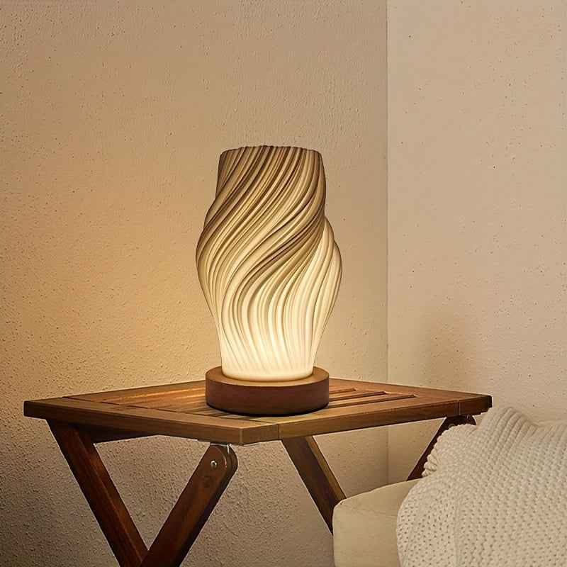 Bela LED Swirl Table Lamp | Dimmable, Modern Minimalist Design