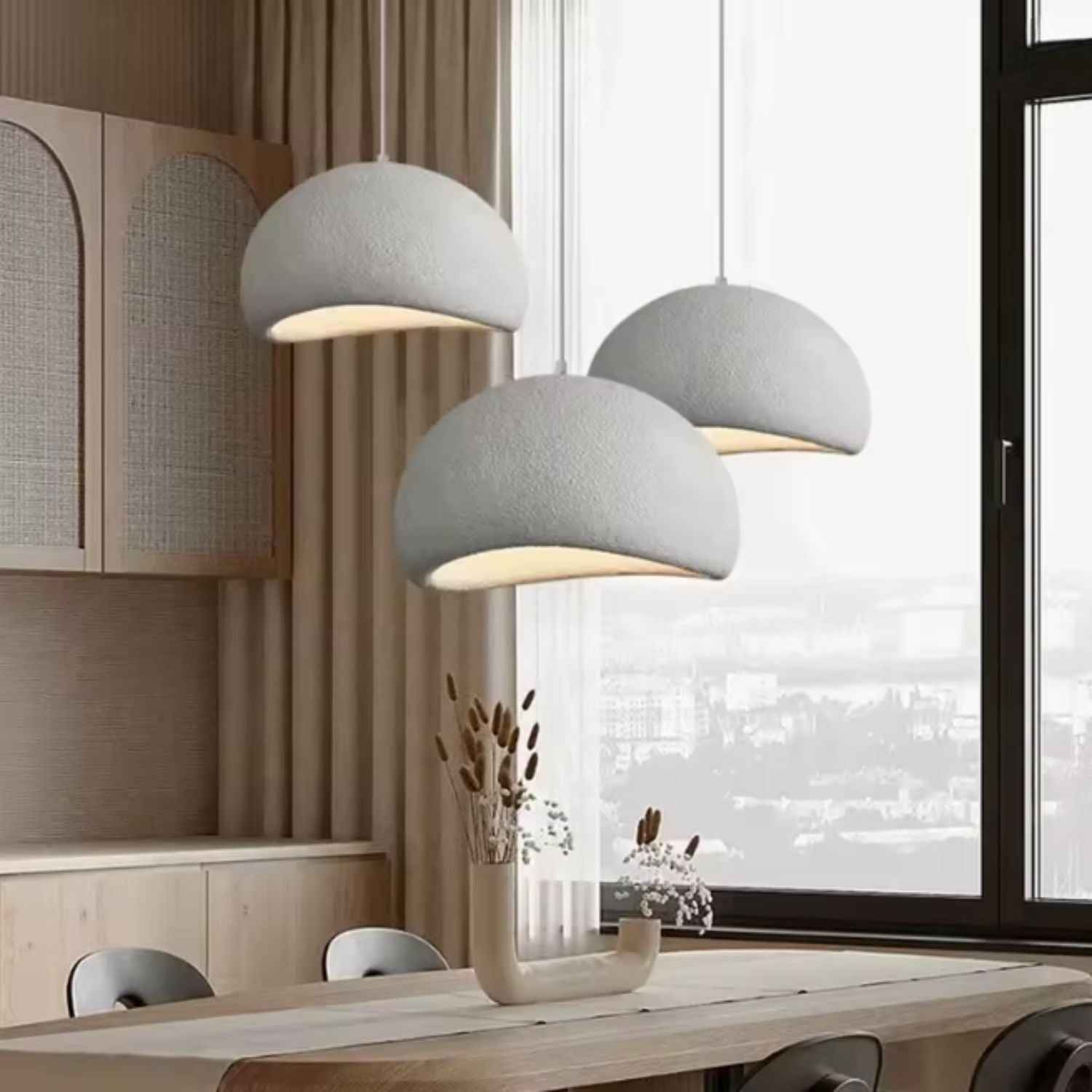 Serenity – Cream Wabi Sabi Ceiling Lamp 80cm