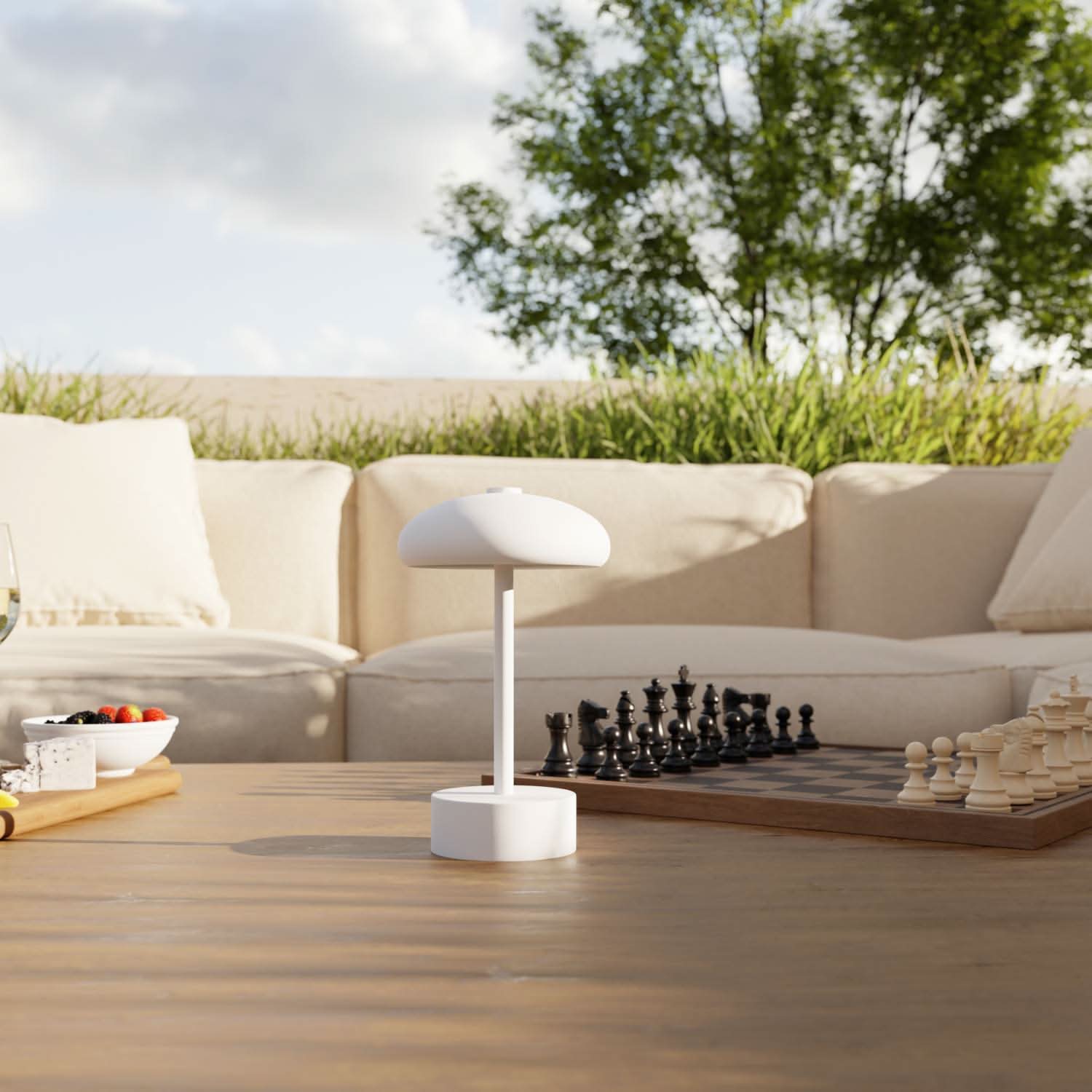 Bela Battery Table Lamp | Dimmable LED, IP54 Outdoor Use