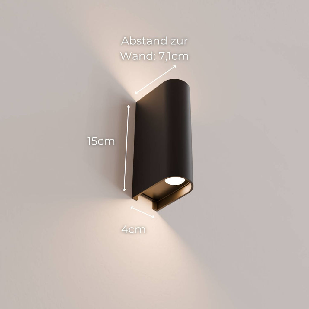 Elara Wall Light | Warm White 2700K, IP54 Rated