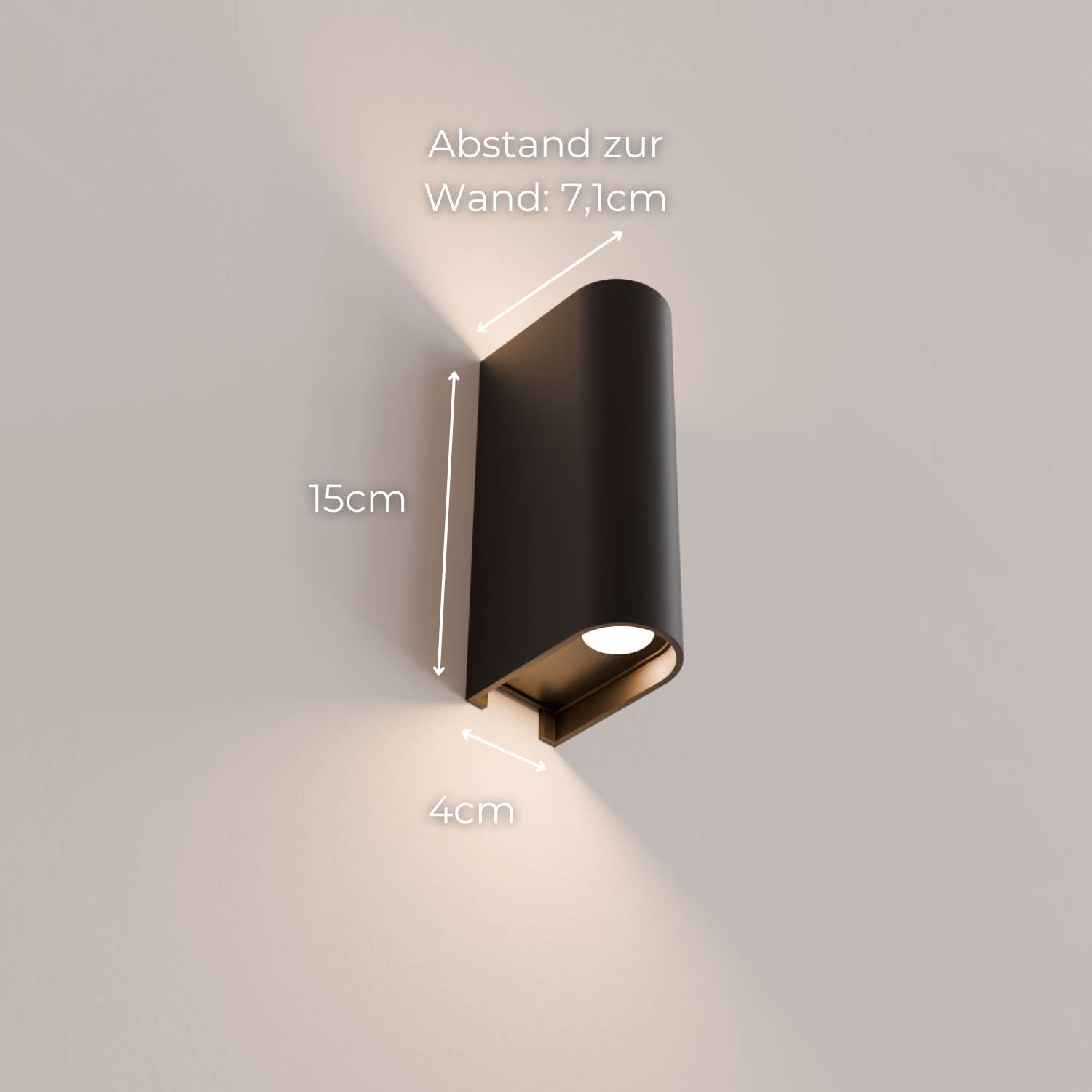 Elara Wall Light | Warm White 2700K, IP54 Rated