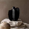 Bela Black Pepper Vase Sculpture | Black Ceramic, Versatile Design