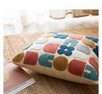 Arthena - Embroidered Decorative Cushions with Abstract Bohemian Shapes for Living Room and Bedroom