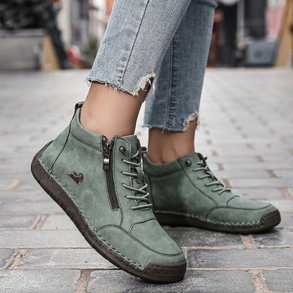 Comfortable Sneakers for Women Zip-Up High-Top