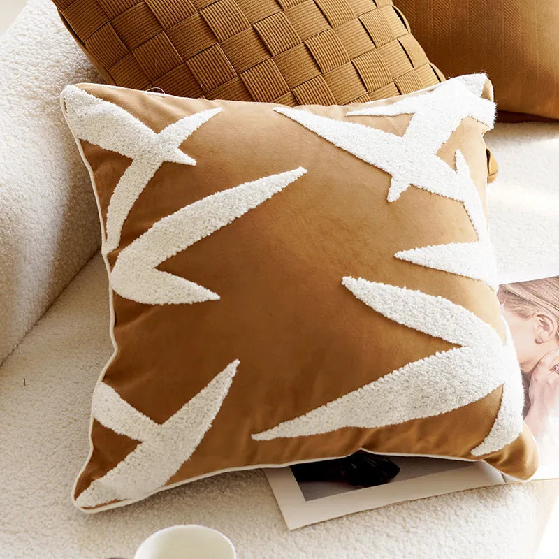 Cavalli Cushion Cover | Embroidered Animal Prints, 45x45 cm