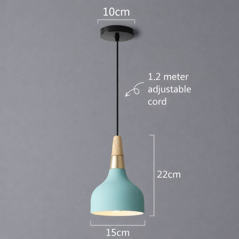 Modern Macaron Disc Pendant 1-Light