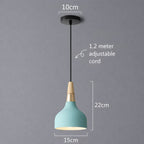 Modern Macaron Disc Pendant 1-Light