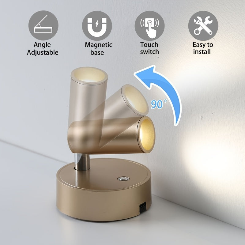 Breezy Magnetic Wall Light | Touch Control, Rechargeable Battery
