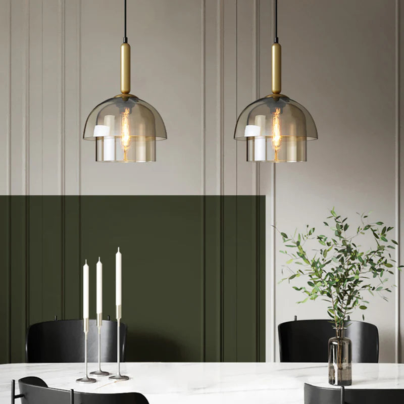 Lumivann - Minimalist Glass Dome Pendant Lamp