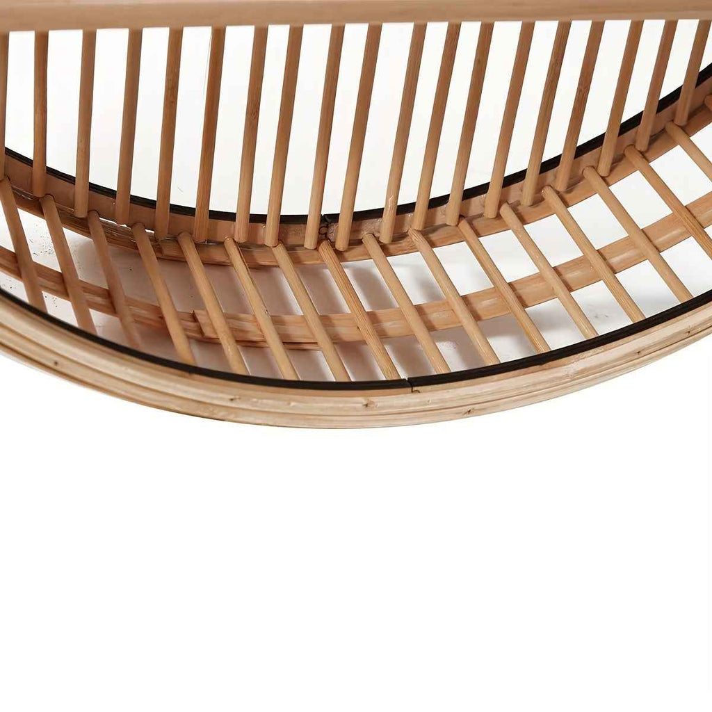 Bela Round Bamboo Shelf | Handmade, Eco-Friendly Wall Organizer