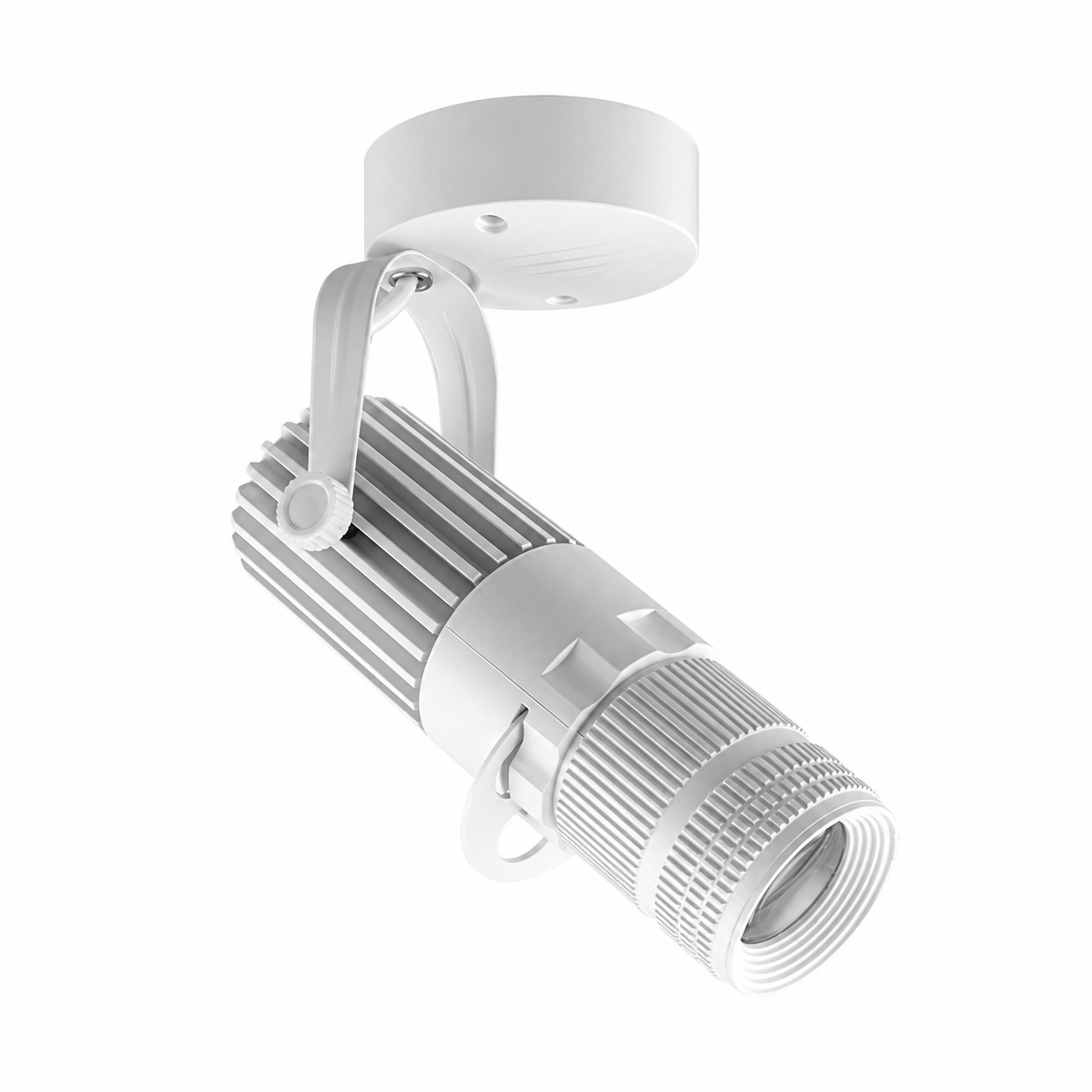 Adjustable LED Ceiling Spotlight Aluminum Brushed Nickel