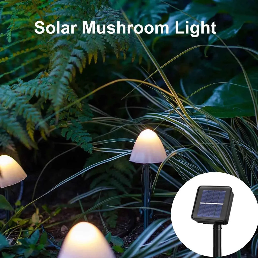 Bello Solar Tuinverlichting | 12 Paddenstoelen, Warmwit LED, IP65