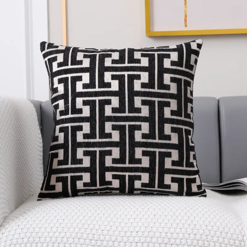 Luxe Jacquard Kussenhoes | Polyester/Katoenmix, 45x45cm