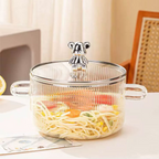Bela Glass Pot | High Borosilicate, 1600ml Capacity