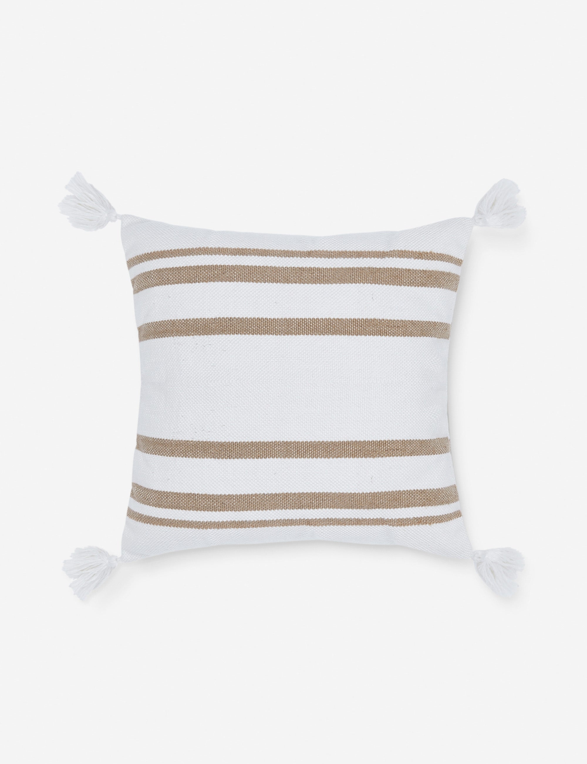 Fino Decorative Pillow | Weather-Resistant, Tasseled Corners