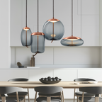 Isolara - Ceiling lamp in rose gold with rope accent