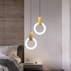 NordCirca: Minimalist LED Pendant Lamp with Acrylic Ring – for Modern Living & Entrance Areas