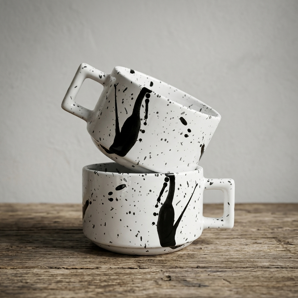 Bela Ceramic Mug | 250ml, Ergonomic Handle, Nordic Design