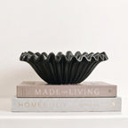 Bela Ceramic Fruit Bowl | Organic Design, High-Quality Black Finish