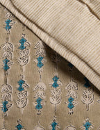 Bela Linen Cotton Quilt | Block Print Floral Design, Soft & Durable