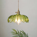 Bela Pendant Light | Floral Glass Design, E27 Fitting