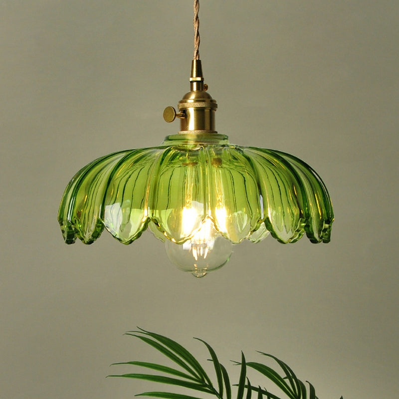 Bela Pendant Light | Floral Glass Design, E27 Fitting
