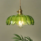 Bela Pendant Light | Floral Glass Design, E27 Fitting