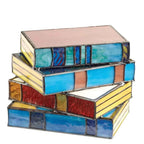 Bello Stained Glass Lamp | Handcrafted Book Design, Warm Glow