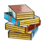 Bello Stained Glass Lamp | Handcrafted Book Design, Warm Glow