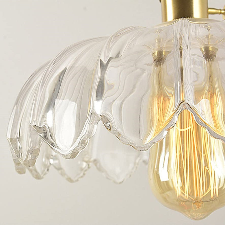 Bela Pendant Light | Floral Glass Design, E27 Fitting
