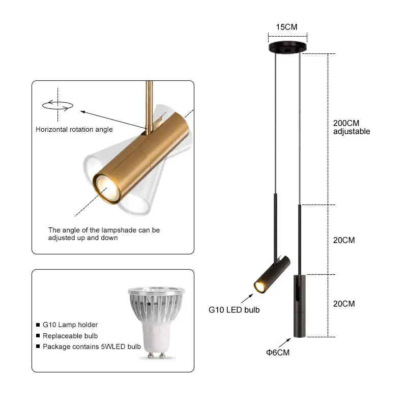 Nysaia - Modern LED Hanging Lamp Bedroom