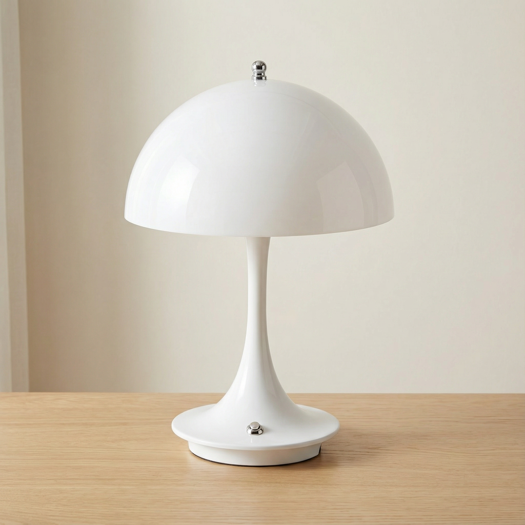 Wireless Mushroom Lamp – Scandinavian Design, Soft LED Light, Portable, Rechargeable