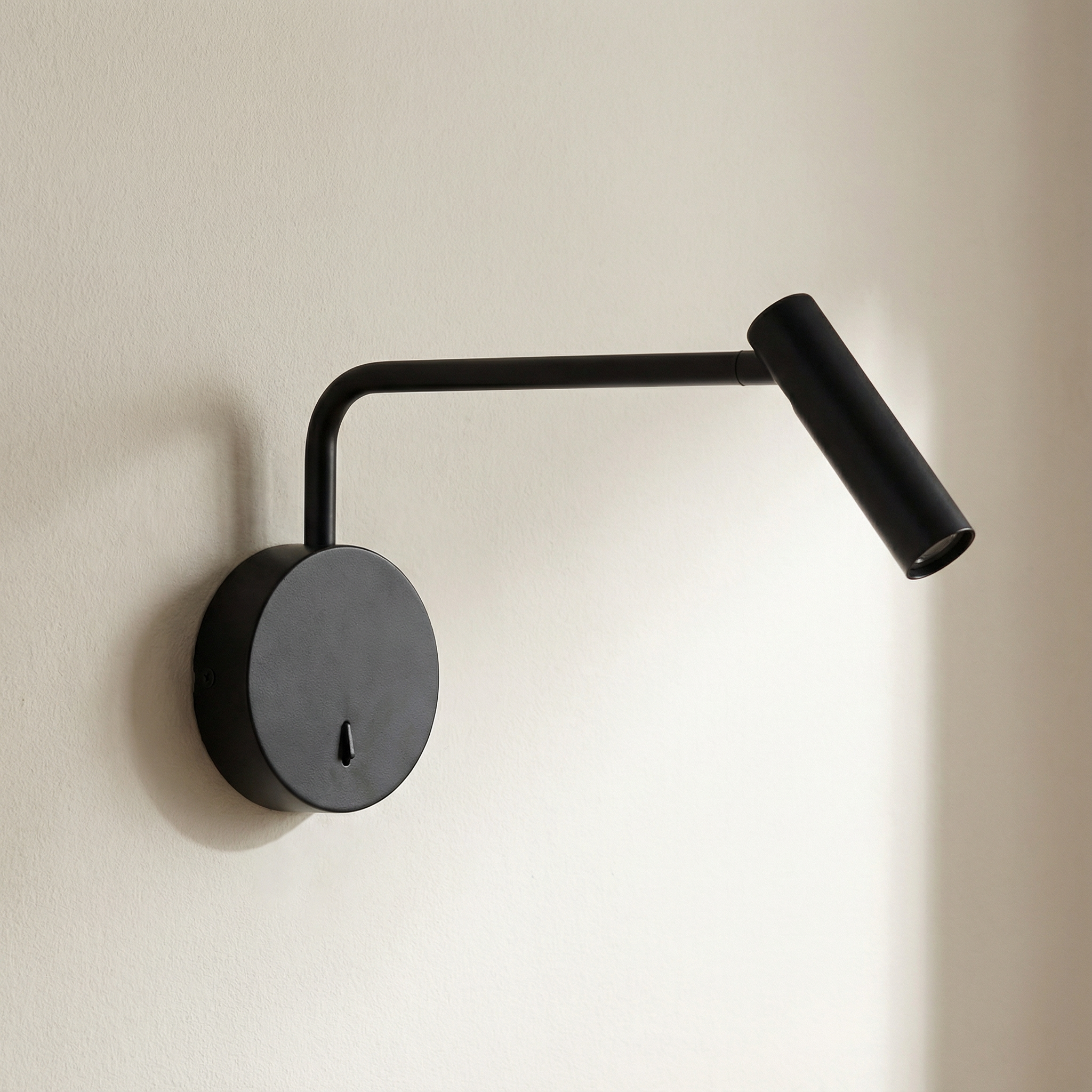 Minimalist LED Wall Sconce with Adjustable Arm – Modern Indoor Wall Light Fixture in Multiple Finishes