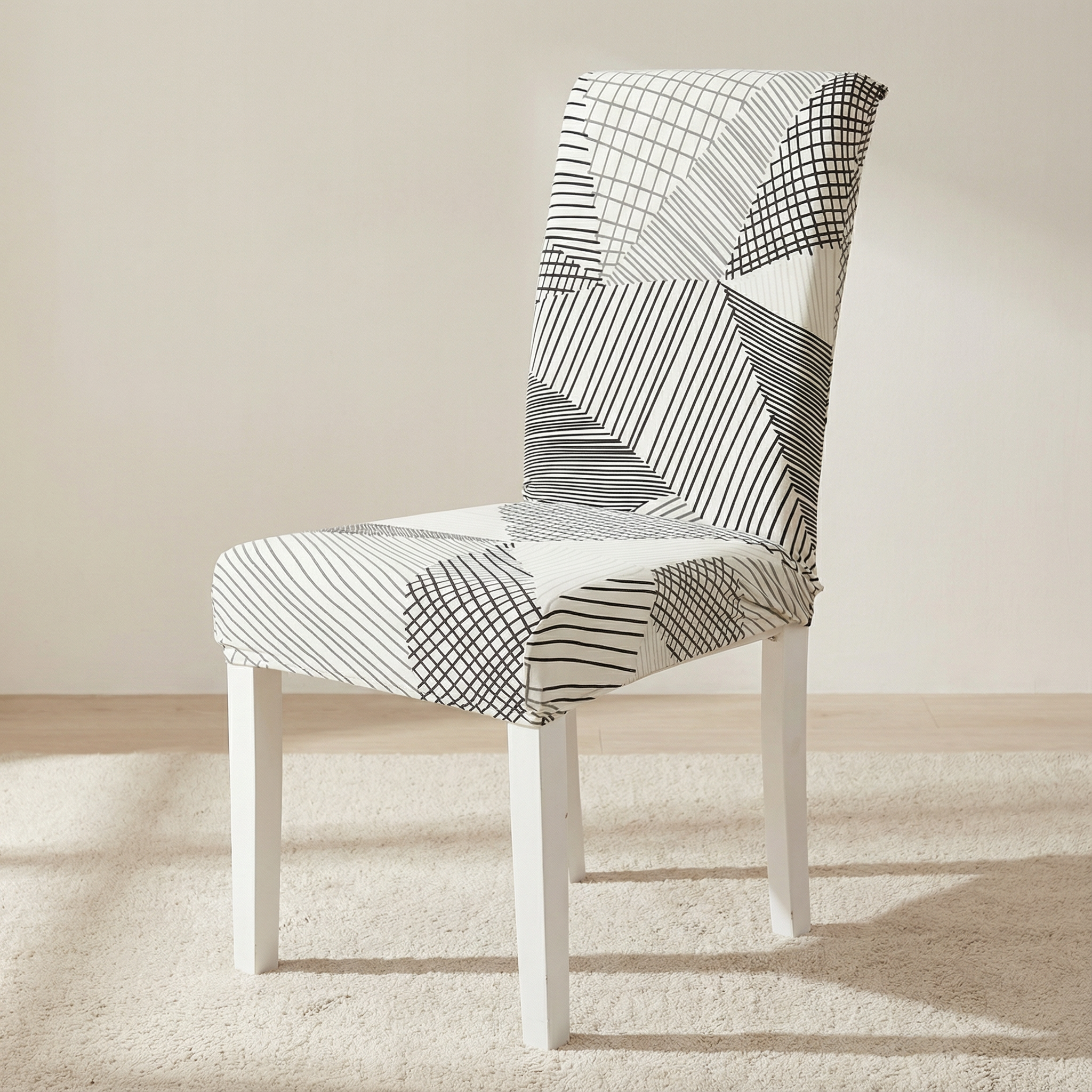 Premium Polyester Dining Chair Covers – Stylish Slipcovers for Dining Room Chairs, Elastic Fit, Machine Washable