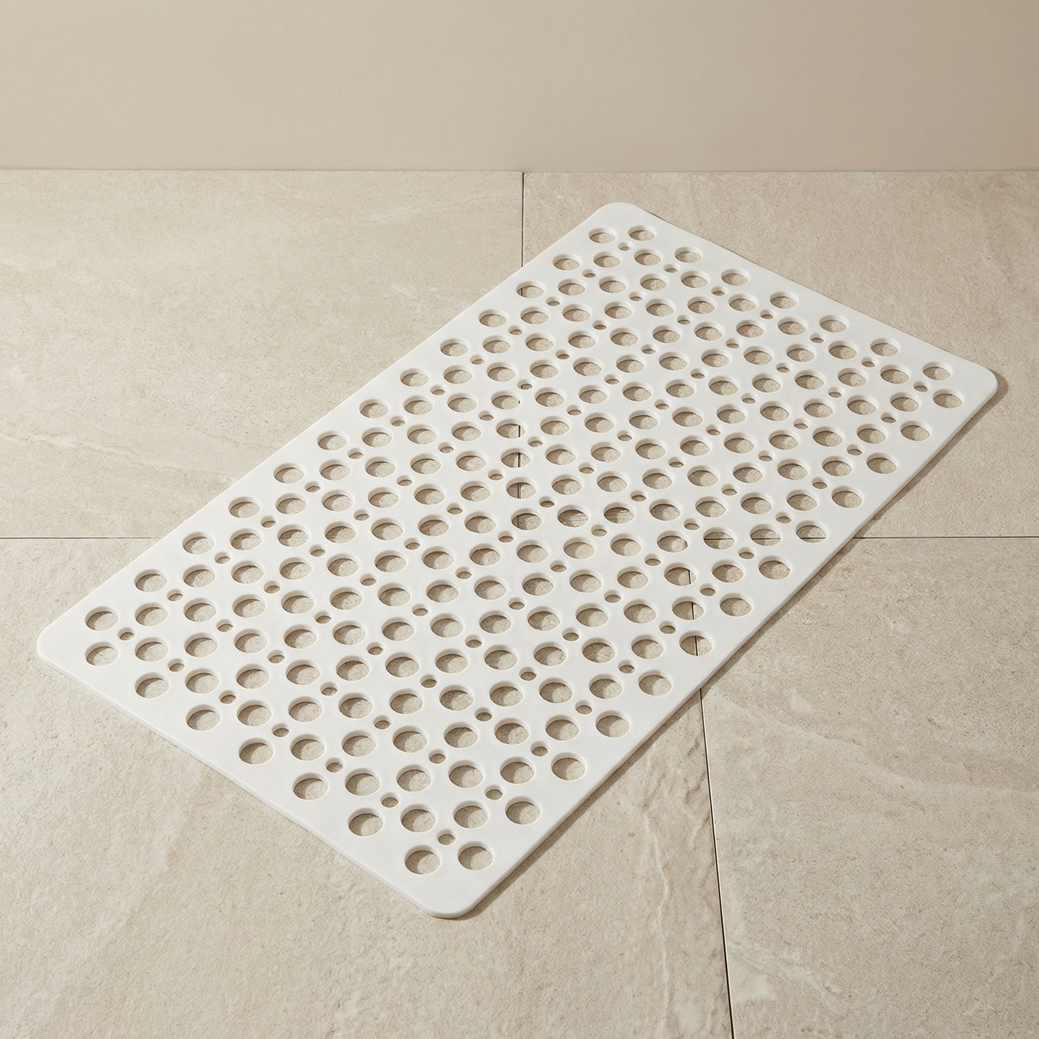 Non-Slip Shower Mat with 100 Suction Cups and 250 Drain Holes – Quick-Dry Bath Mat for Bathroom Safety