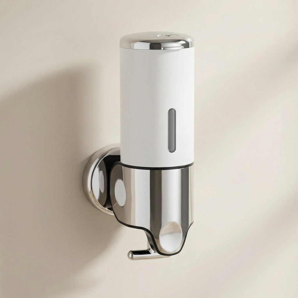 Wall Mounted Soap Dispenser in Stainless Steel – 500ml Capacity for Soap, Lotion, or Shampoo