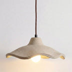 Japanese Vintage Cement Flower Pendant Light | 1-Light