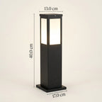 Modern Square LED Solar Outdoor Path 1-Light
