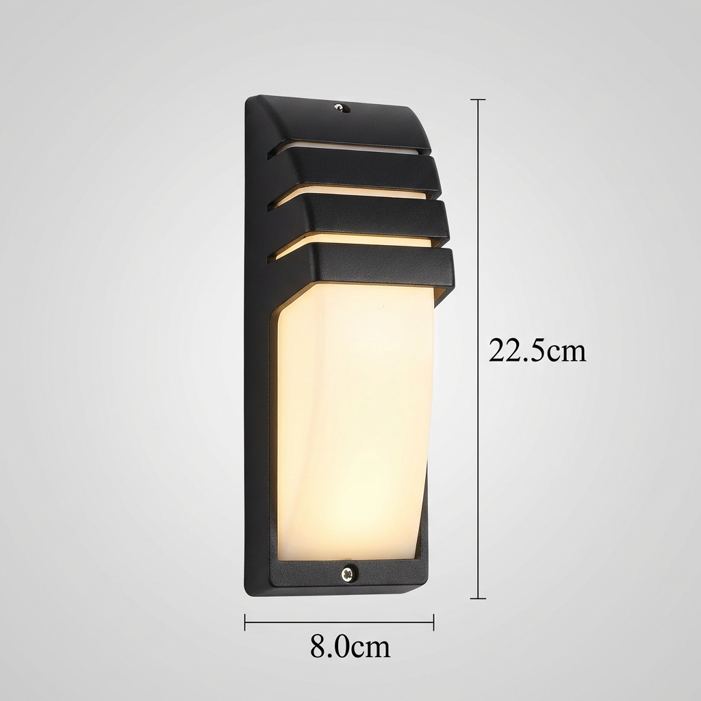 Outdoor Wall Light with Motion Sensor – Waterproof LED Exterior Wall Lantern for Garden and Patio