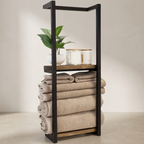 Wall Mounted Bathroom Towel Rack – Durable Iron Towel Holder