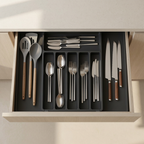 Expandable Kitchen Drawer Organizer – Adjustable Cutlery & Utensil Storage Tray (33–57cm) BPA-Safe