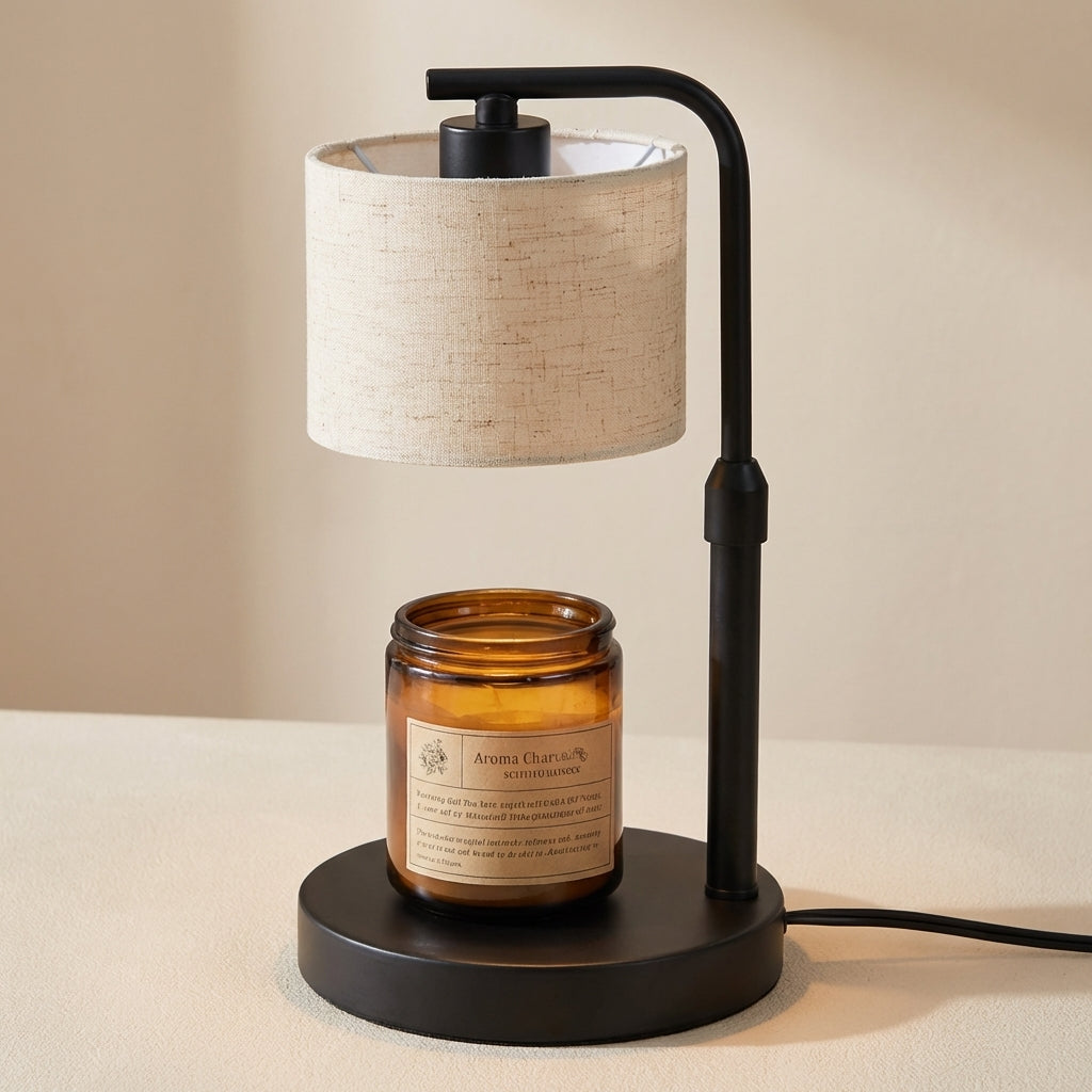 Candle Warmer Lamp - Flameless Fragrance, Timer & Adjustable Brightness
