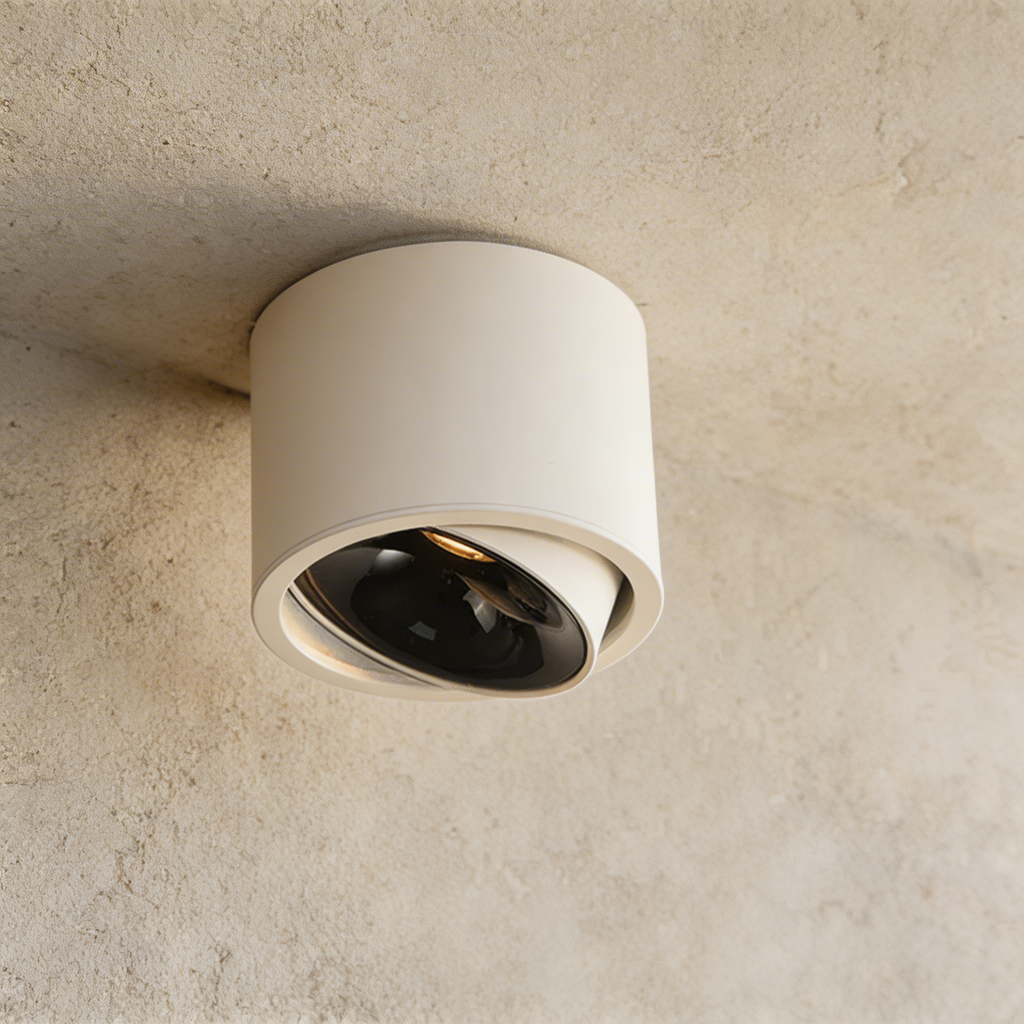 Aluminum LED Ceiling Light, 30° Adjustable Tilt, 7W–12W Options